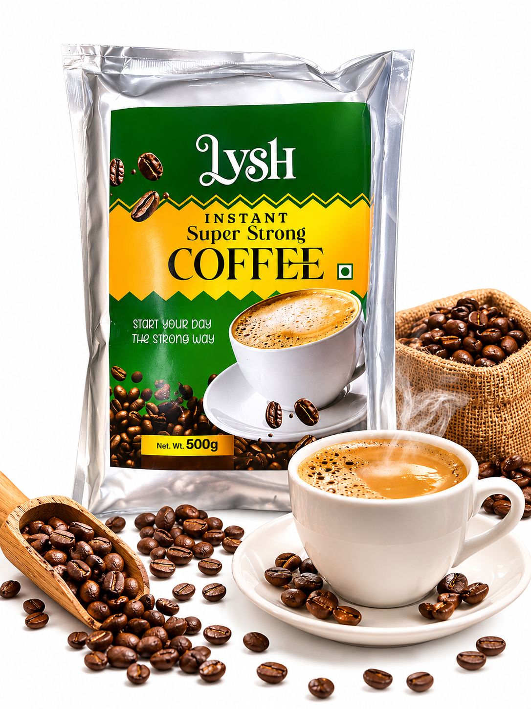 Lysh Intant Super Strong Coffee 16 Pack x 500g